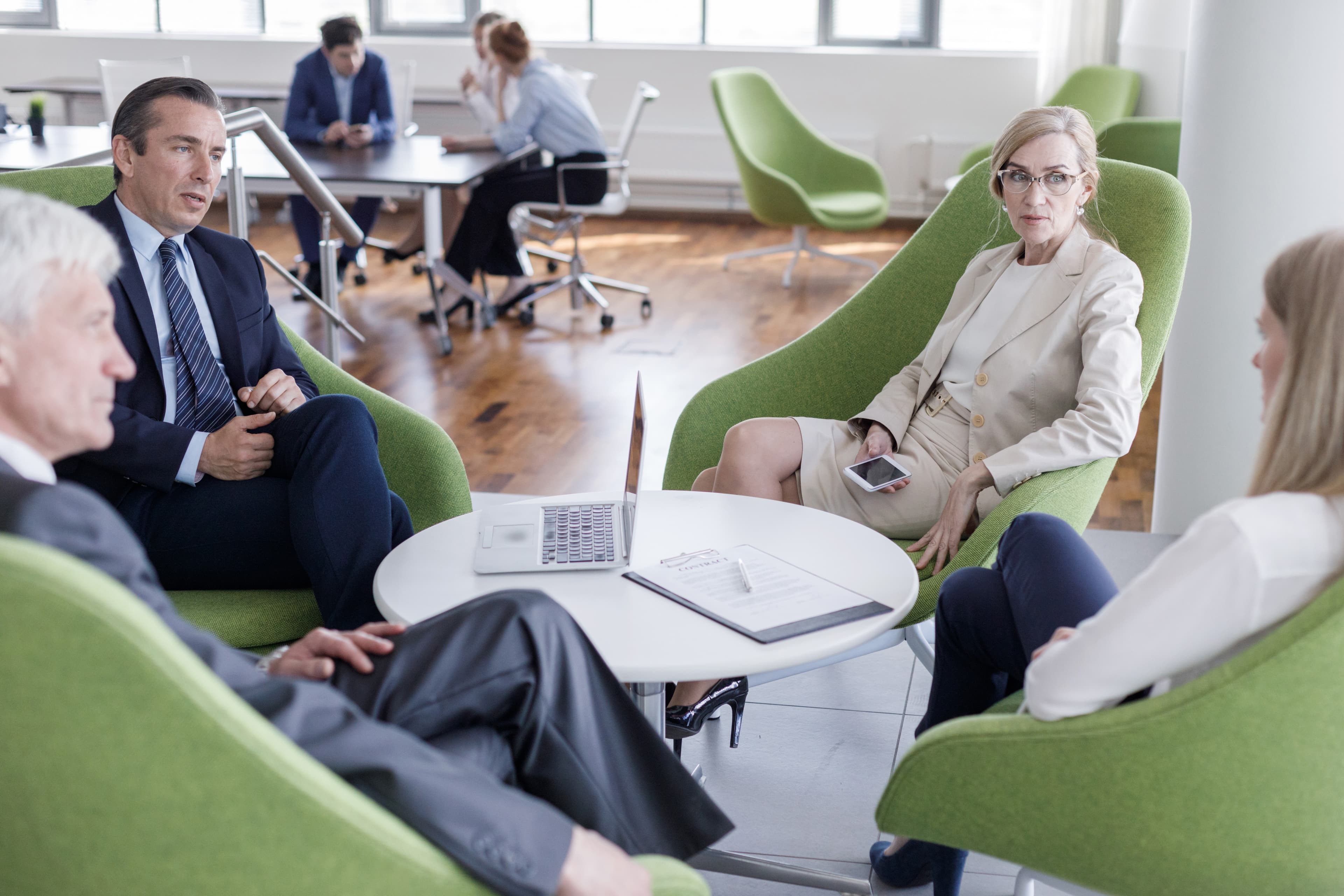 Modern commercial building exterior